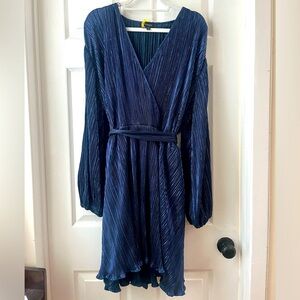 Bardot Royal Blue Cocktail Wrap Dress